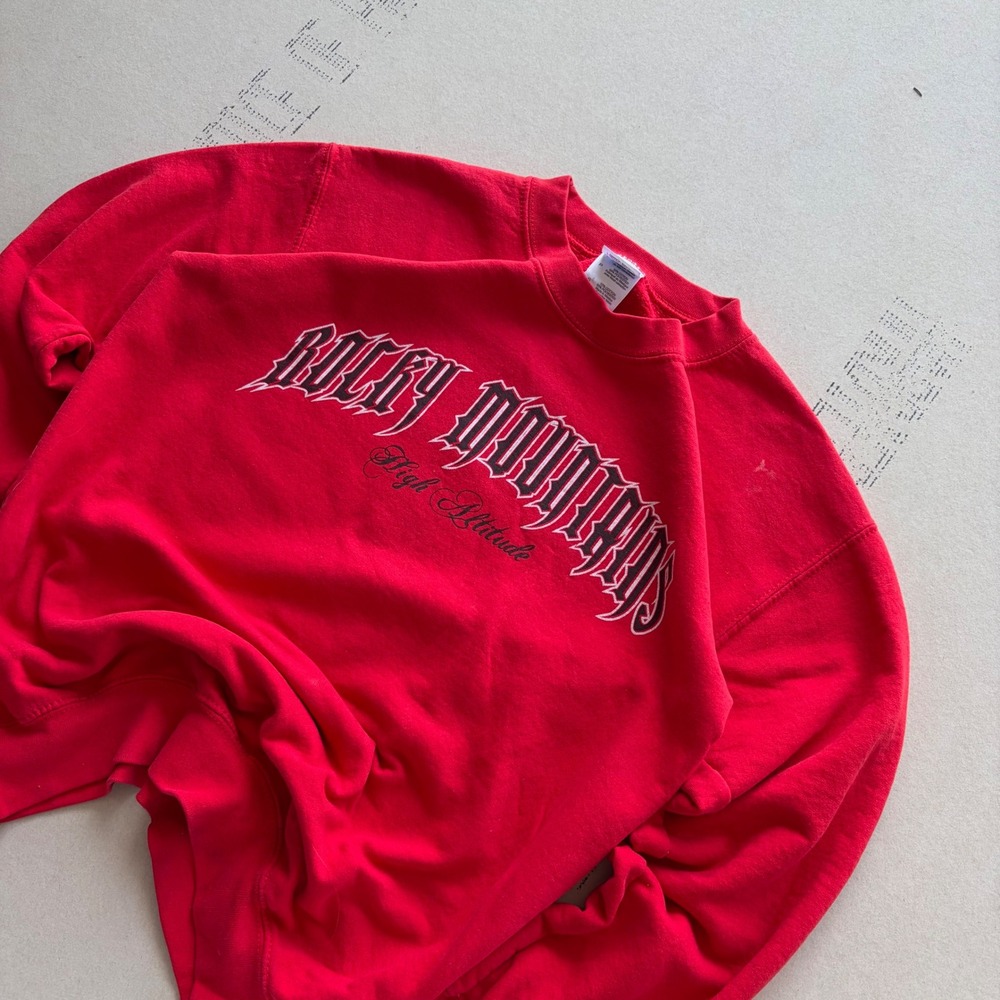 Y2K Gildan Rocky Mountains Crewneck Sweatshirt